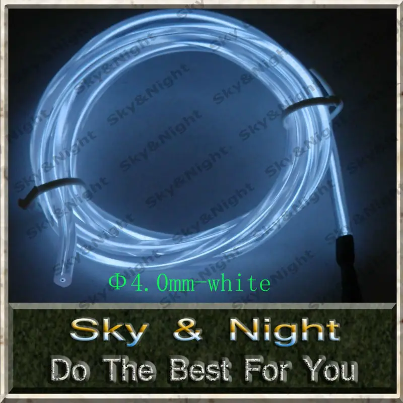 

Бесплатная доставка Продвижение D Тип EL провод гибкий нет el освещение десять цветов-белый