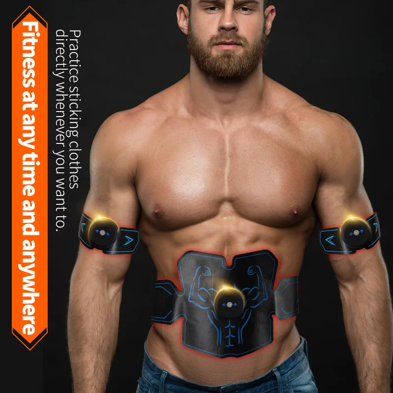 EMS фитнес тренажер стимулятор мышц ABS Shaper тренировка Упражнение брюшной пояс рука