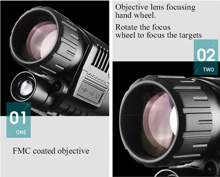 Monocular Night Vision infrared Digital Scope for Hunting Telescope Long Range With Built-in Camera Photo Video Recording