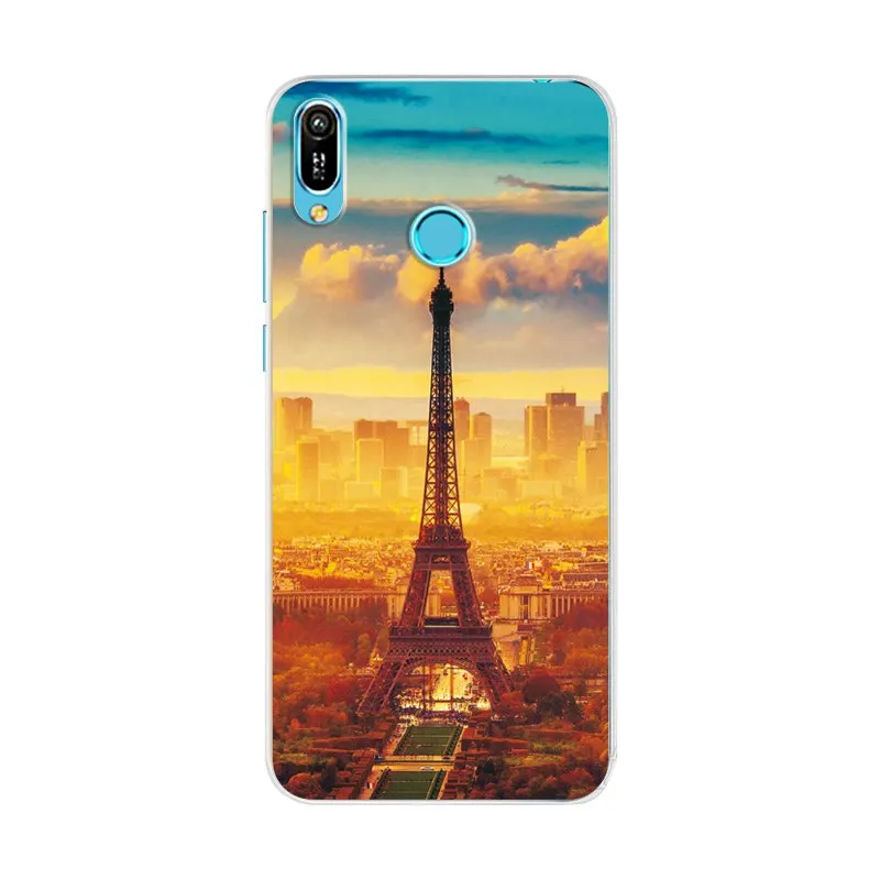 YOUVEI Новинка чехол для телефона Huawei Y6 2019 6 09 ''новейший мягкий ТПУ с принтом Honor
