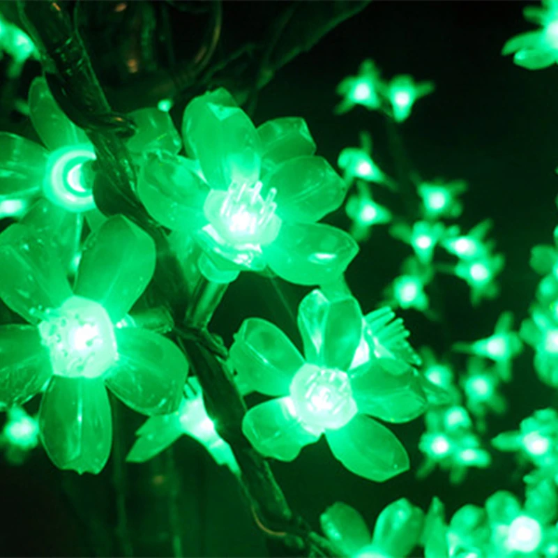 Рождественские светодиодные цветущее дерево вишни светильник 1 5 м 2 s Фея Пейзаж