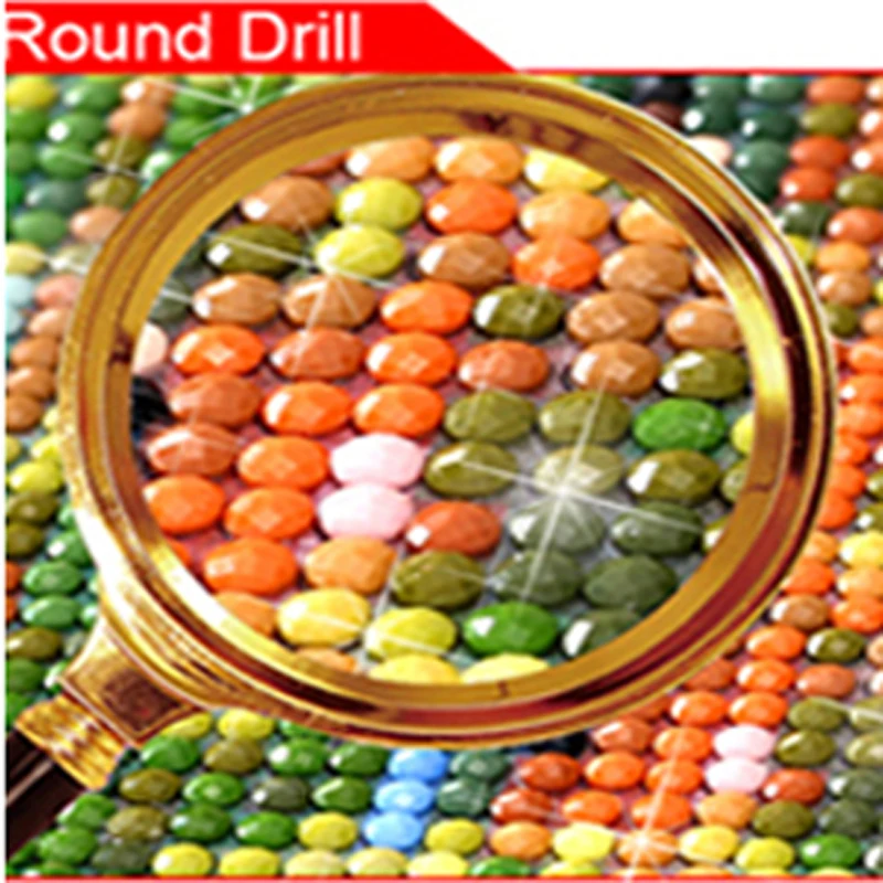 Квадратный/круглый 5 Украшенные картина Джонни Холлидей и Орел крест Стразы