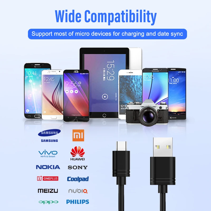 ! ACCEZZ TPE быстрая синхронизация Micro USB кабель Android телефон для samsung S7 S6 Xiaomi Redmi Note 4 4X