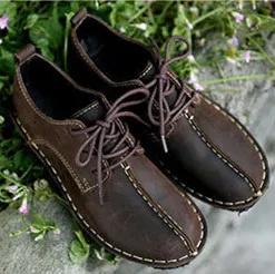 

Careaymade-New stwind horsehide leather buckle mori girl casual shoes cute doll shoes big head shoe do old handmade shoes WXE986