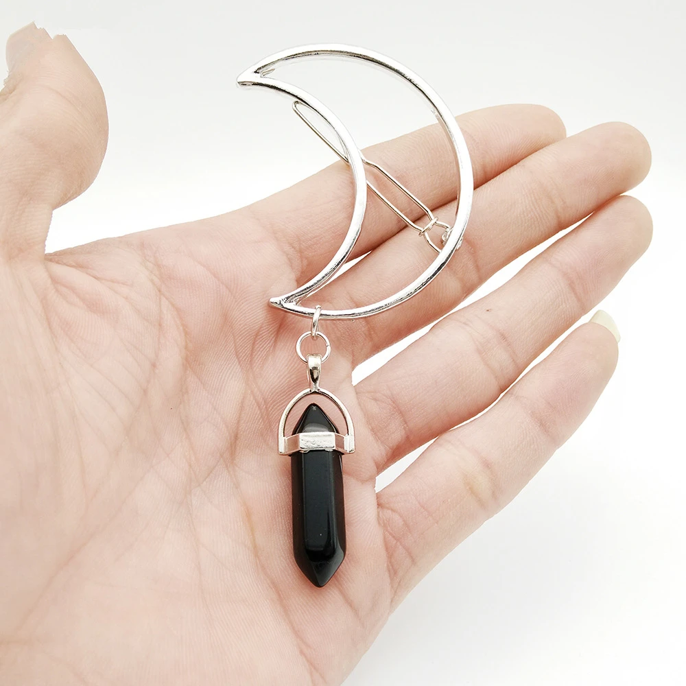DoreenBeads Модные женские украшения для волос Серебристые Металлические лунные