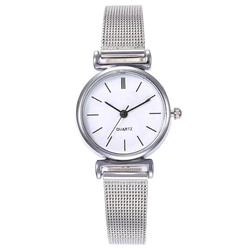 Fashion Women Watches Simple Ladies Mesh Stainless Steel Watch Quartz Wrist Minimalism Clock Montre Femme /C | Наручные часы