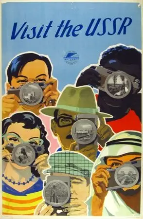 Тбилиси столица Джорджии весенний Экспресс пейзаж из путешествия ретро