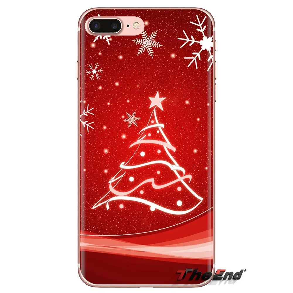 For Samsung Galaxy A3 A5 A7 A9 A8 Star A6 Plus 2018 2015 2016 2017 new year snowflake Brand Christmas Transparent Clear TPU Case |