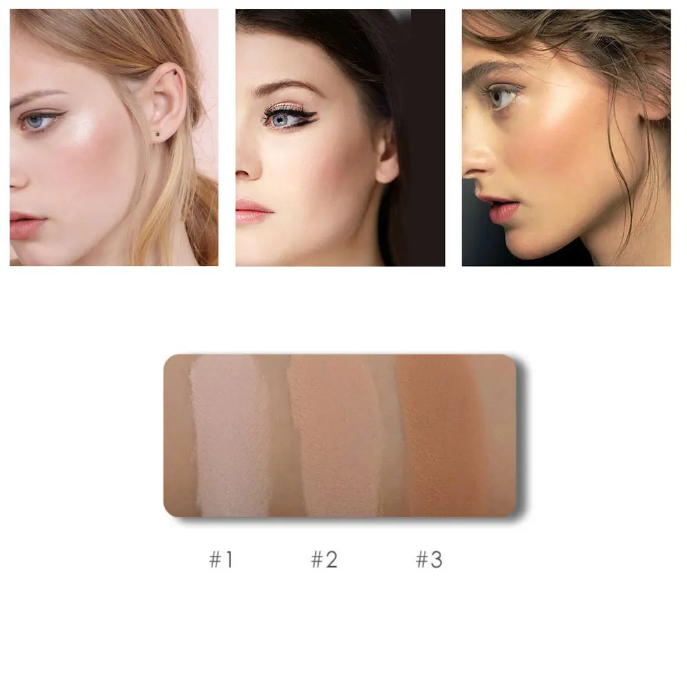 1Pc Loose Powder Face Makeup Waterproof Skin 3 Colors To Choose Accessories |