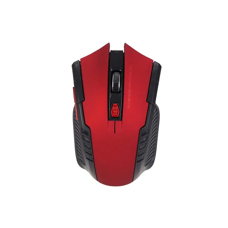W4 24G Беспроводная 6D игровая оптическая мышь 2400 точек/дюйм Настольный Ноутбук подарок заказной офис 24G Беспроводная игровая мышка приграничная E-COMMER - Цвет: Красный