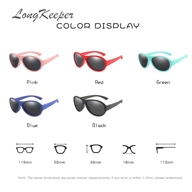 New Oversized Polarized Kids Sunglasses with Case Children Silicone Safe Goggles Girls Boys UV400 Sun glasses Gafas de sol TR90
