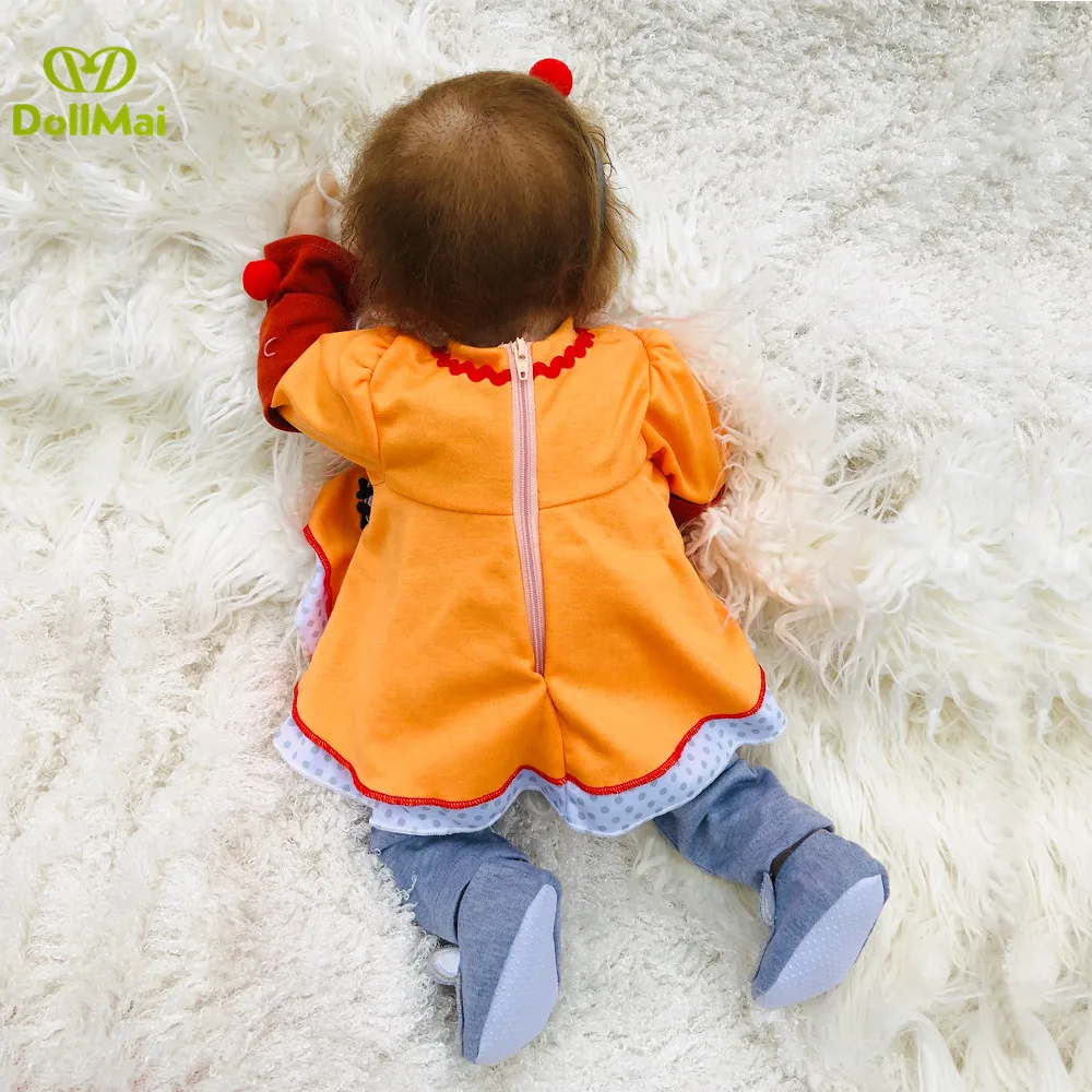 Reborn baby doll для девочек игрушки 18 &quot45 см мягкие силиконовые куклы хэндмейд