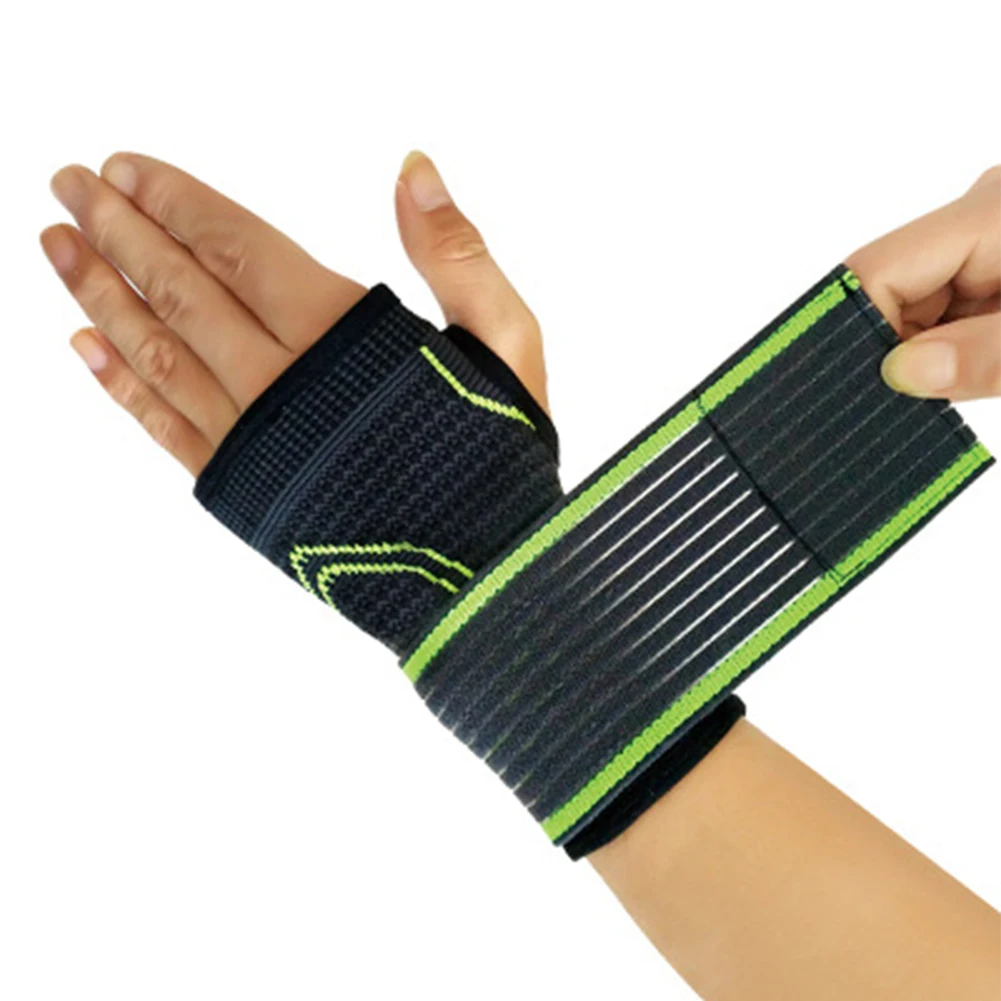 1PC Strap Cycling Hand Support Warm Elastic Basketball Pressurized Protective Wrist Bandage Glove Pain Relief Sports Adjustable | Спорт и