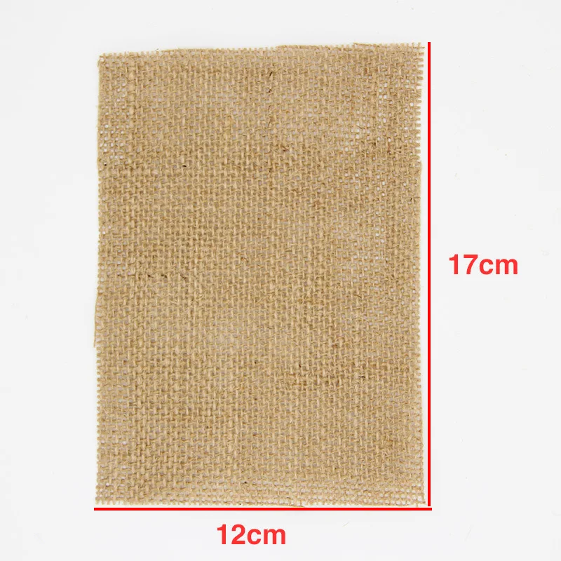 5pcs/lot 100% Natural Jute Thick Fabric For Vintage Table Mat DIY Craft Patchwork Material Canvas Handmade Materials | Дом и сад