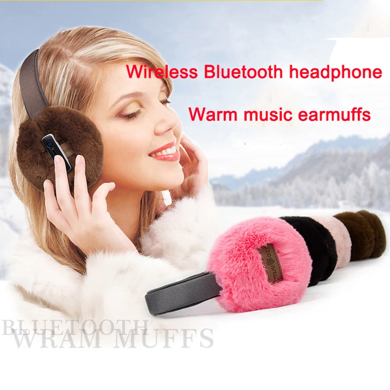 ME 02X плюшевые теплые наушники беспроводные Bluetooth стерео музыкальные с
