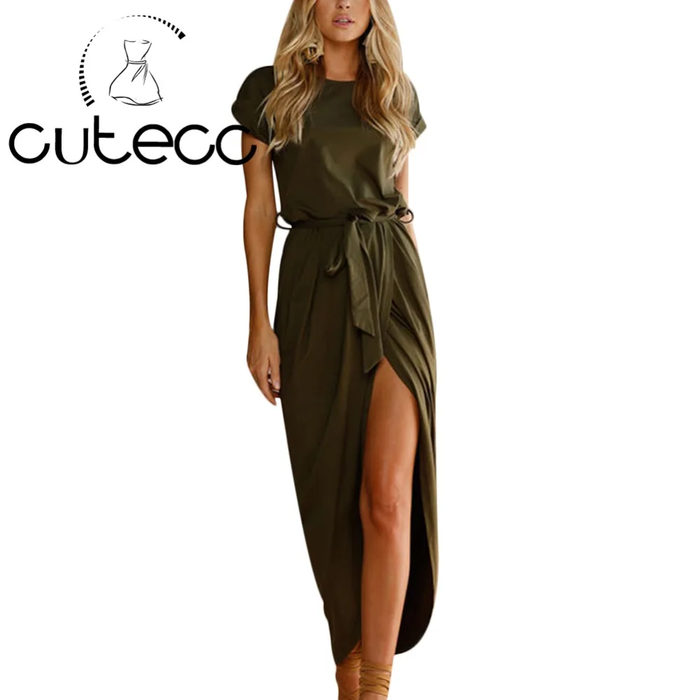 Летний Стиль повседневные свободные однотонные женские платья с короткими