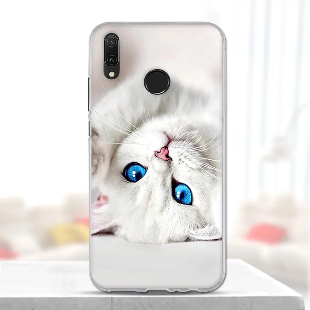 Силиконовый чехол для Huawei Y9 2019 мягкий из ТПУ Y 9 дюймов искусственные рисунки
