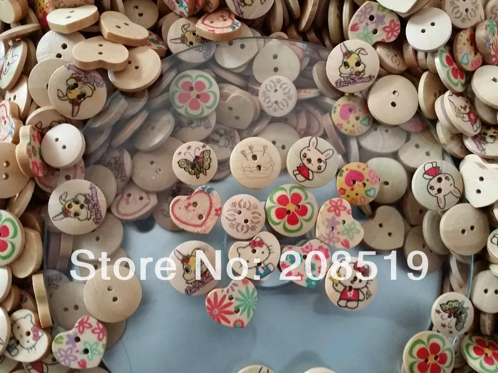 50 шт. деревянные пуговицы для одежды | Дом и сад