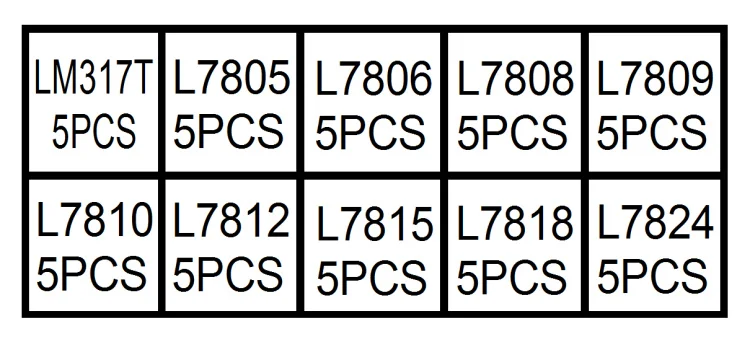 

10 , 50 . (LM317T ~ L7824) L7805 L7806 L7808 L7809 L7810 L7812 L7815 L7818