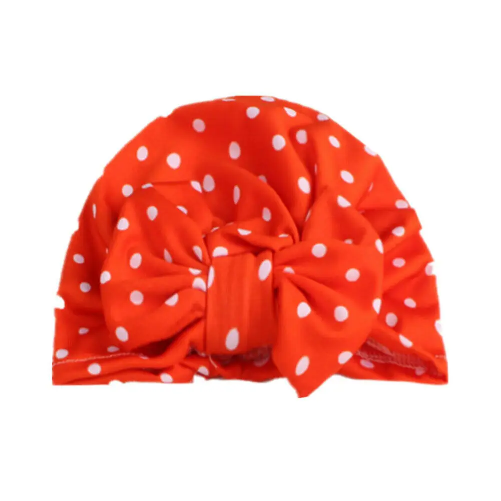 2019 Baby Accessories Toddler Kids Unisex Infant Bow-knot Headband Beanie Turban Hat Cap Head Wrap Dot Headwear Caps Gifts | Детская