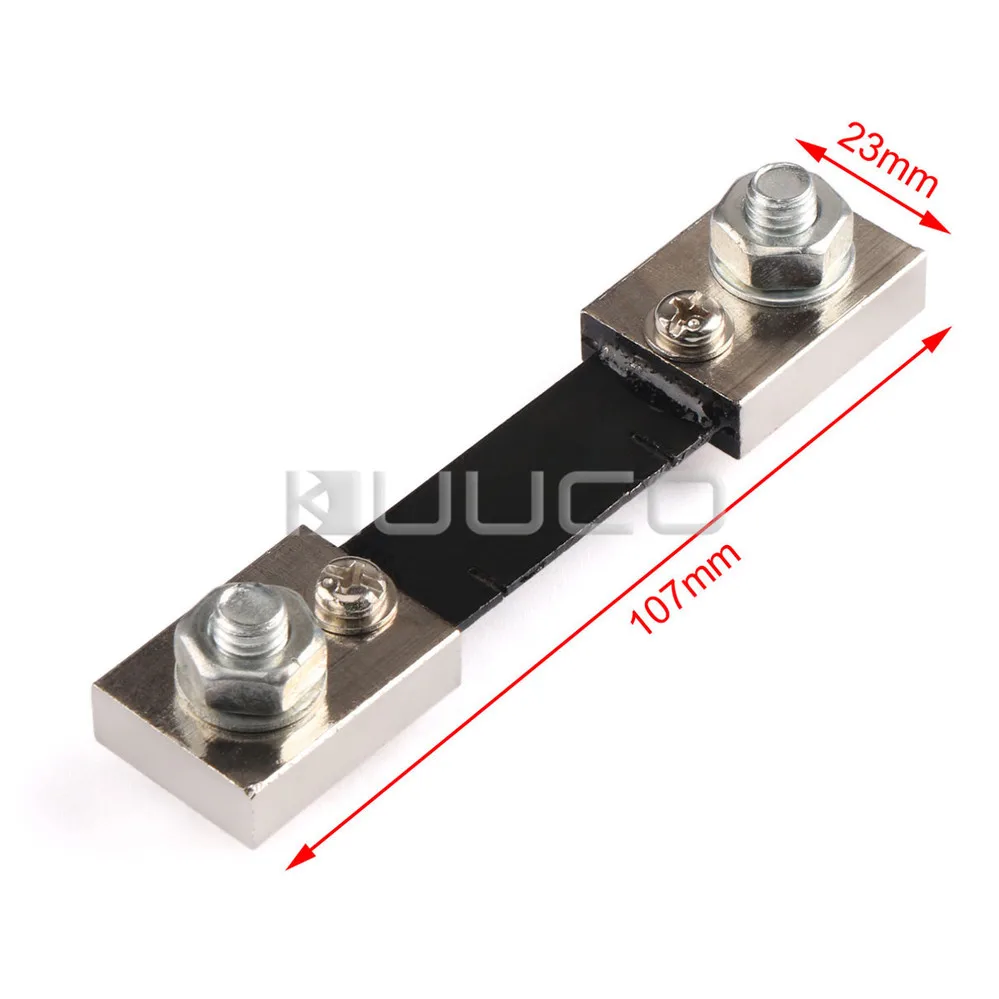 5 шт./лот мини амперметр DC 0 ~ 100A Красный светодиодный цифровой 12V 24V монитор тока +