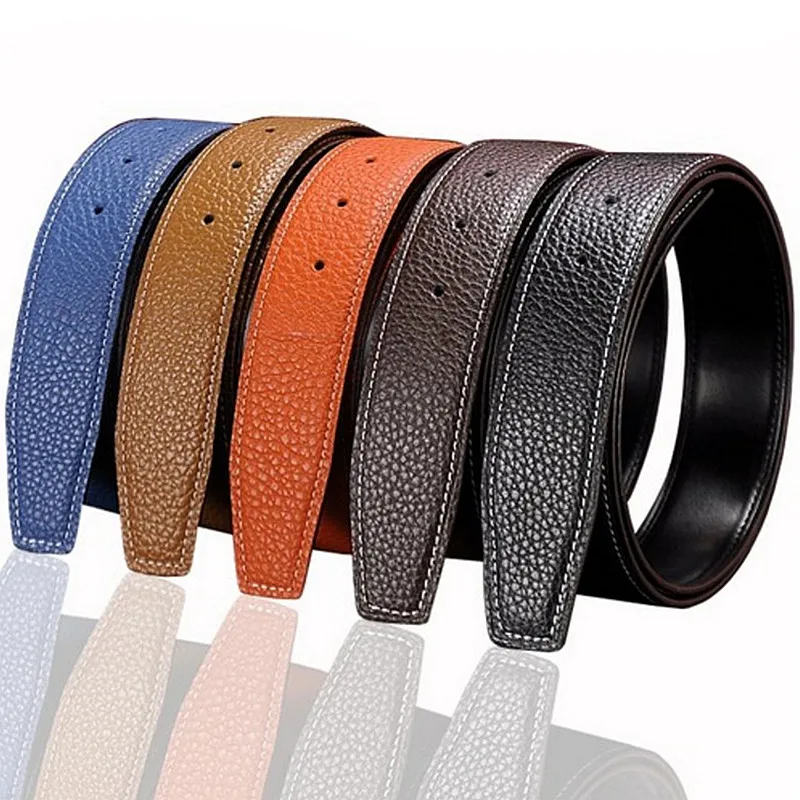 

No buckle 2017 fashion leisure business owners belt ladies luxury brand belts H classic design brand belt