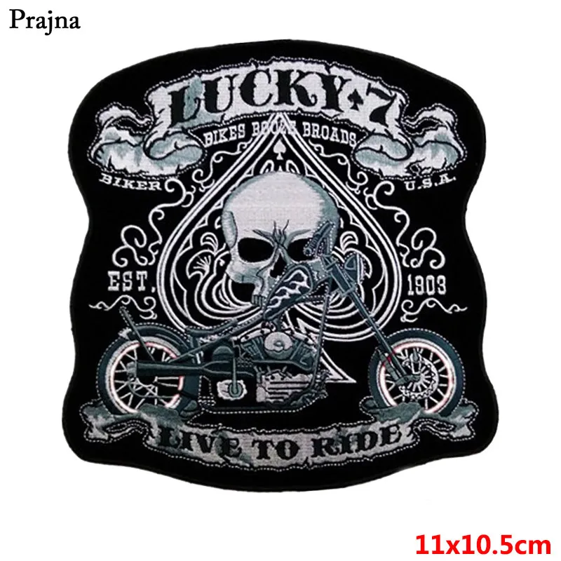 Prajna Punk Iron On Patches POW MIN Luck * 7 куртка с черепом Сделай Сам патчи США Орел индийский