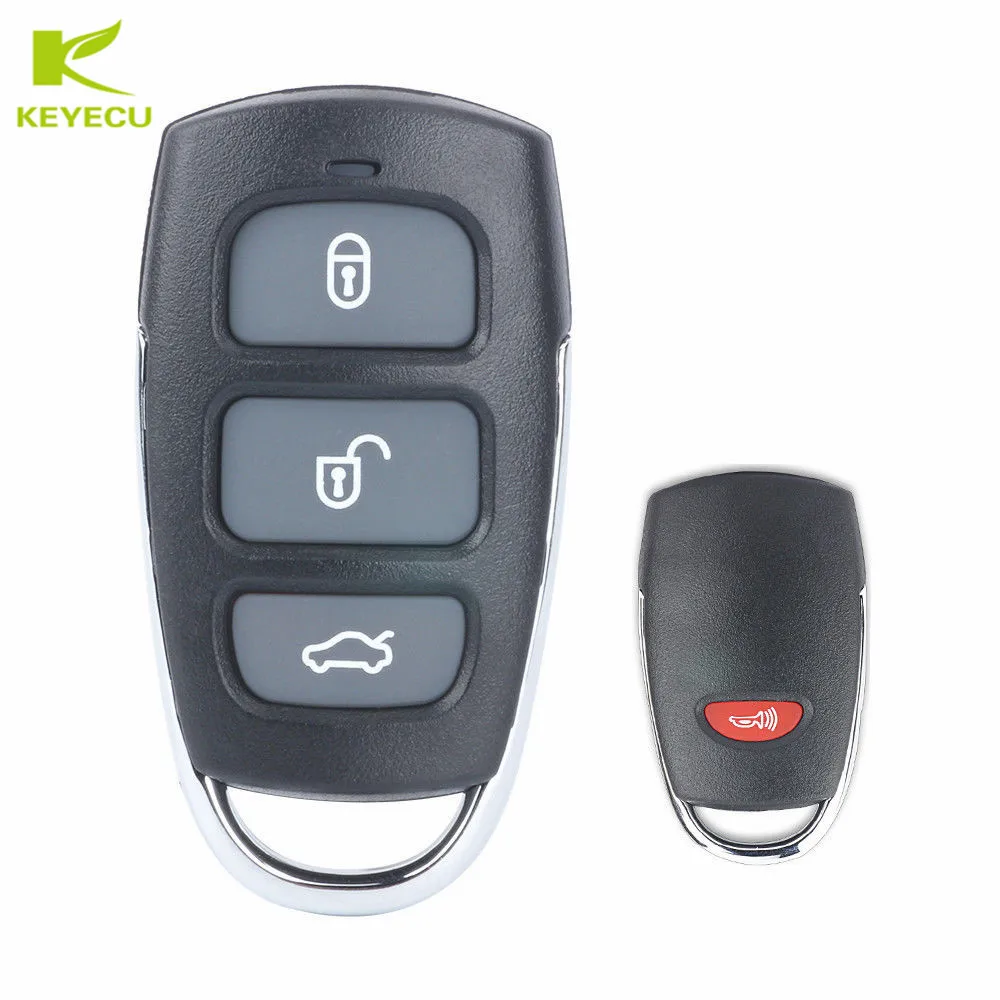 KEYECU 3 + 1 кнопка дистанционного ключа оболочки чехол Fob для Hyundai Elantra Sonata i10 Kia Sorento