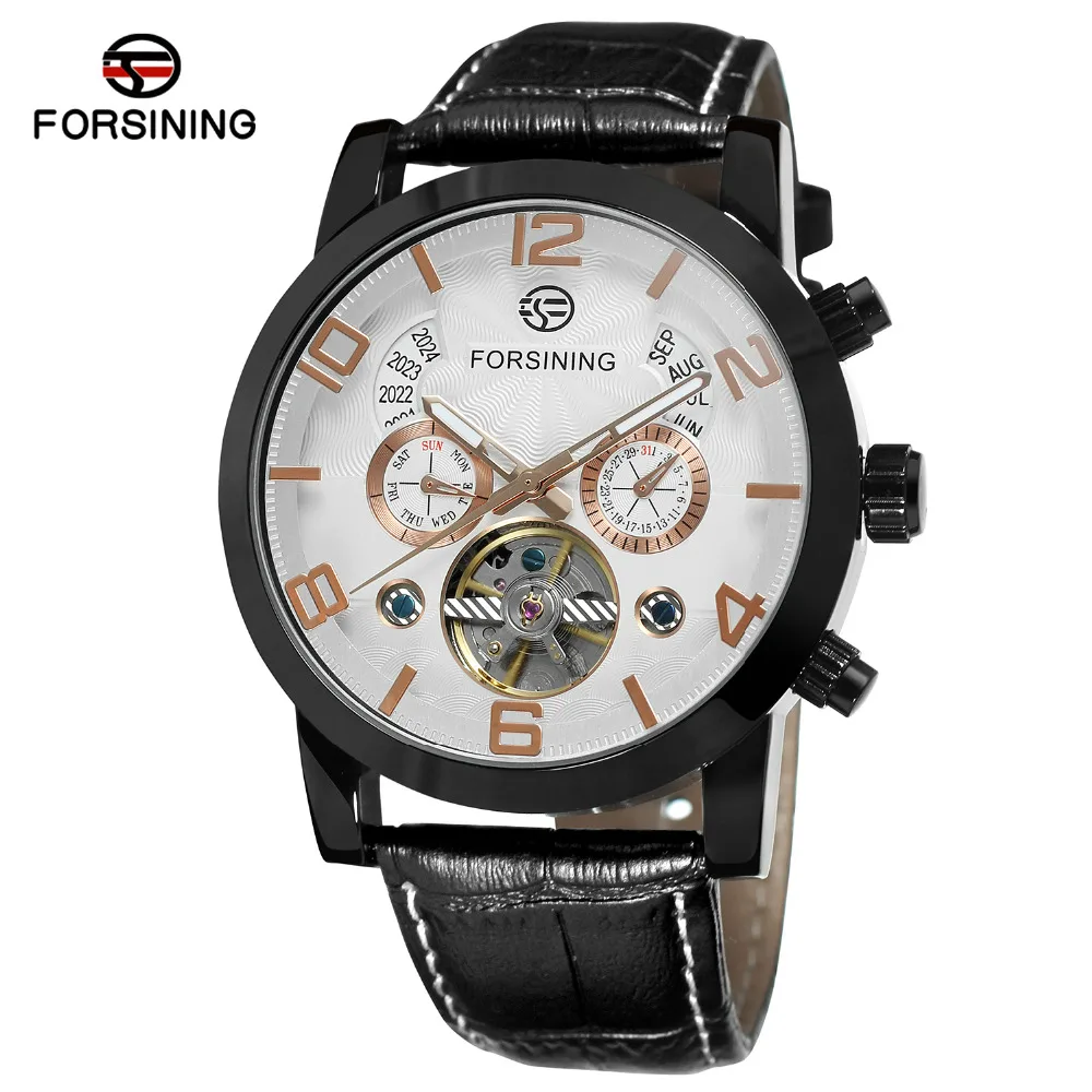 Forsining Последние Дизайн мужские часы Новая мода автоматический ремень из