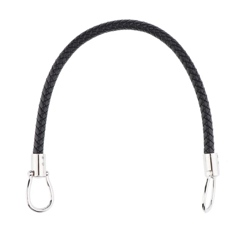 Black 1 пара 48 см длинная сумка плетеная из искусственной кожи кошелек ручки Замена для сумки сумка на ремне DIY аксессуары KZ0346-1 - Цвет: Black