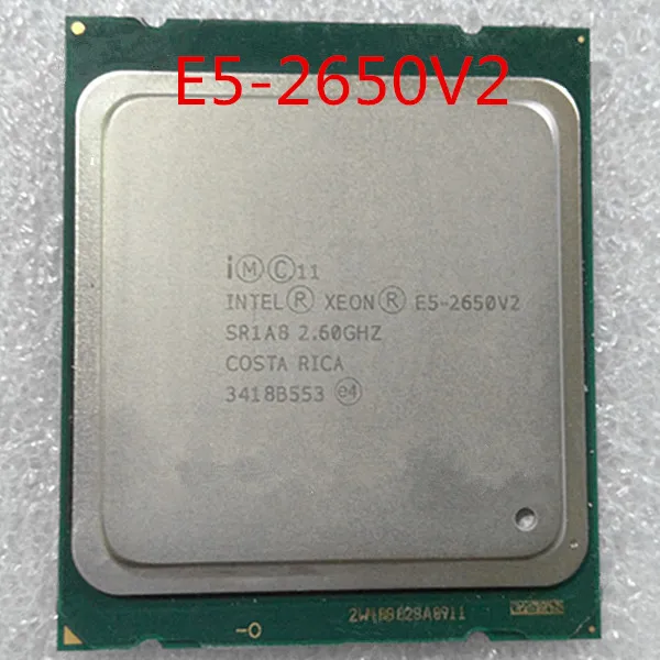 Оригинальный процессор Intel Xeon E5 2650V2 V2 8 ядер 2 6 ГГц 20 МБ ГТ/с QPI скорость освещения 22