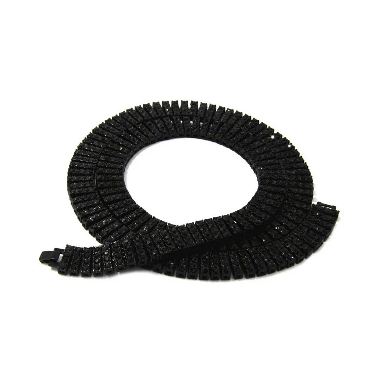 ARMNVNV New Arrival Gold Silver Black Colors 4 ROWS Iced Out Lab Rhinestones Tennis Hip Hop Necklace High Quality For Men | Украшения и