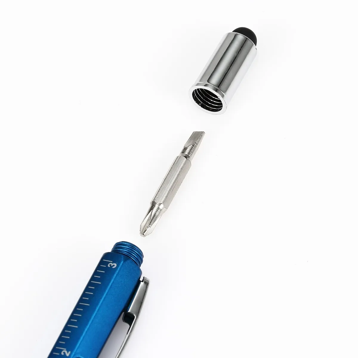 Refit Multi-function Tool Ballpoint Caliper Level Scale Instrument Touch Capacitor Advertising Pen Is Suitable | Канцтовары для