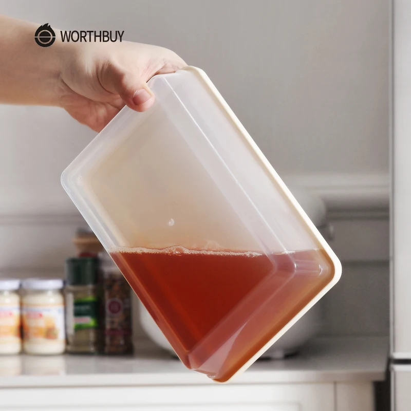 WORTHBUY BPA Бесплатный пластиковый контейнер для хранения кухонный органайзер