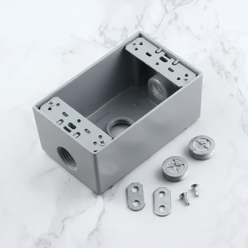 118 мм us Socket Switch Box алюминиевая чугунная установленная коробка US standard wall switch bottom