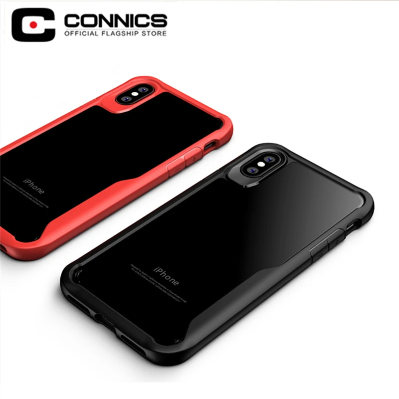 Connics телефон чехол для iPhone X прозрачный силиконовый анти стук защитный Чехол