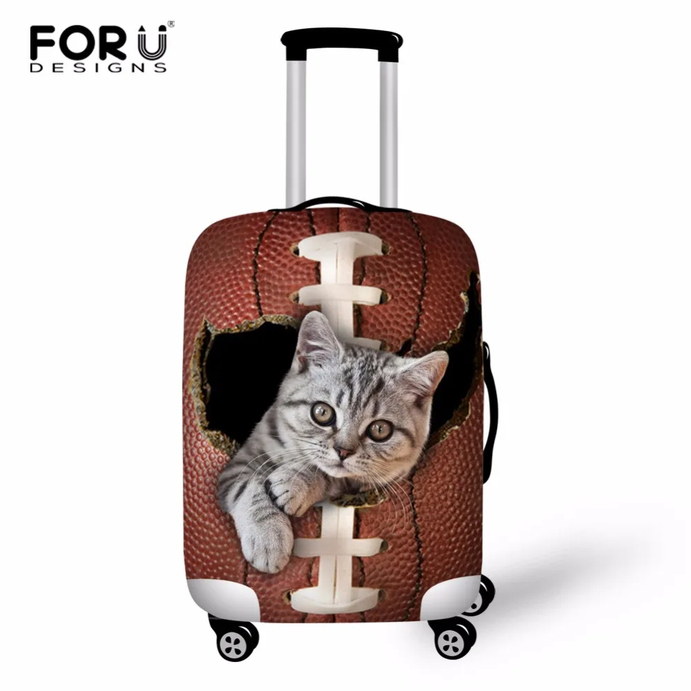 

Чехол для чемодана в виде кошачьего мяча