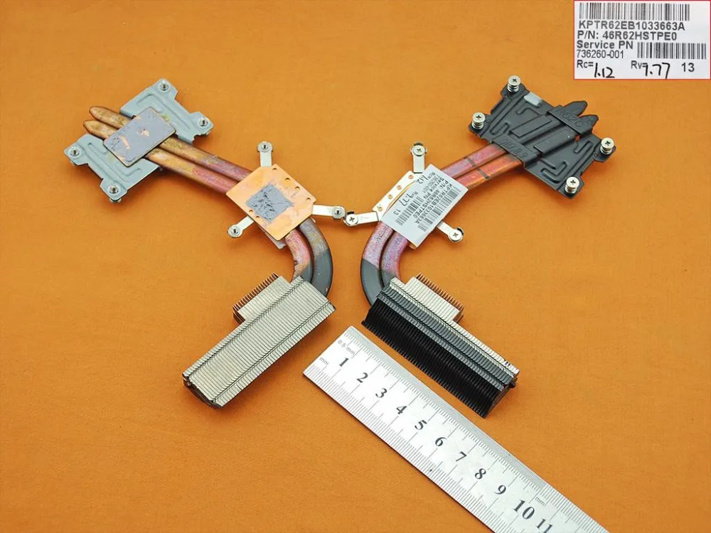 

New Laptop Fan Heatsink for HP 15-E only Heatsink PN: 736260-001 Notebook Cooler/Radiator Replacement