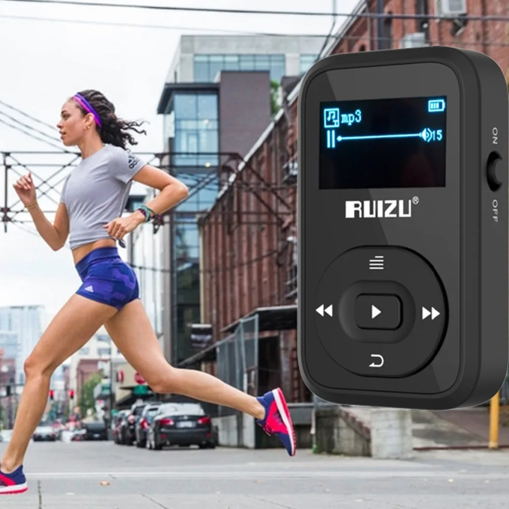 Mp3 плеер RUIZU X26 MP3 музыкальный плеер Bluetooth walkman 64 Гб Micro SD Поддержка WAV WMA WAV APE FLAC TXT воспроизведение запись fm-радио