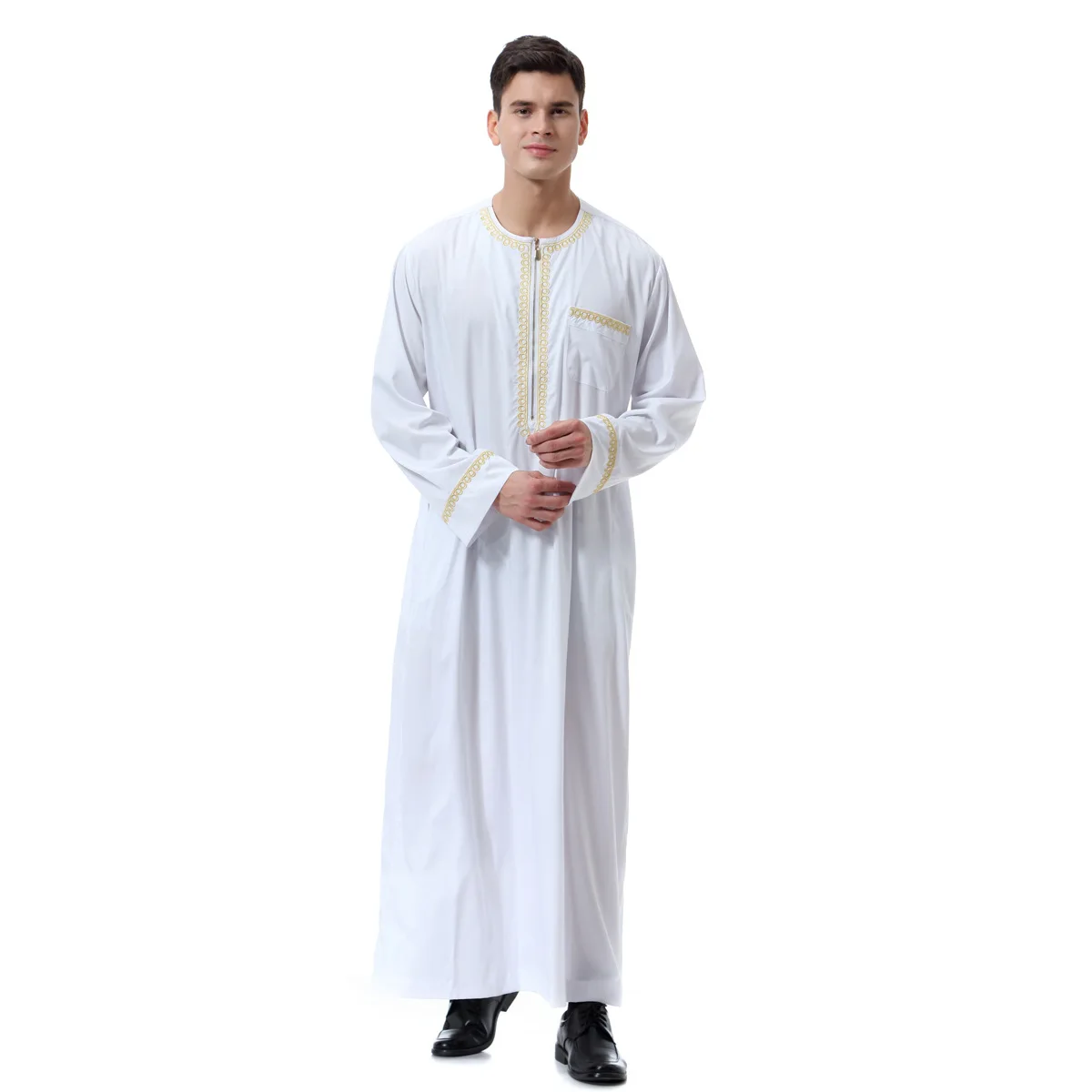 Новая Арабская одежда Среднего Востока мужское платье с круглым вырезом и