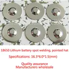 100 шт.лот от производителя, оптовая продажа, анод литиевой батареи 18650 может обнаруживать крышку литиевой батареи 18650 с заостренным кончиком
