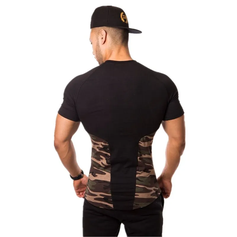 2018 Spring Summer Men Short Sleeve Sport Running Shirt breathable Training Fitness T Gym bodybuilding Clothing Sportswear | Спорт и