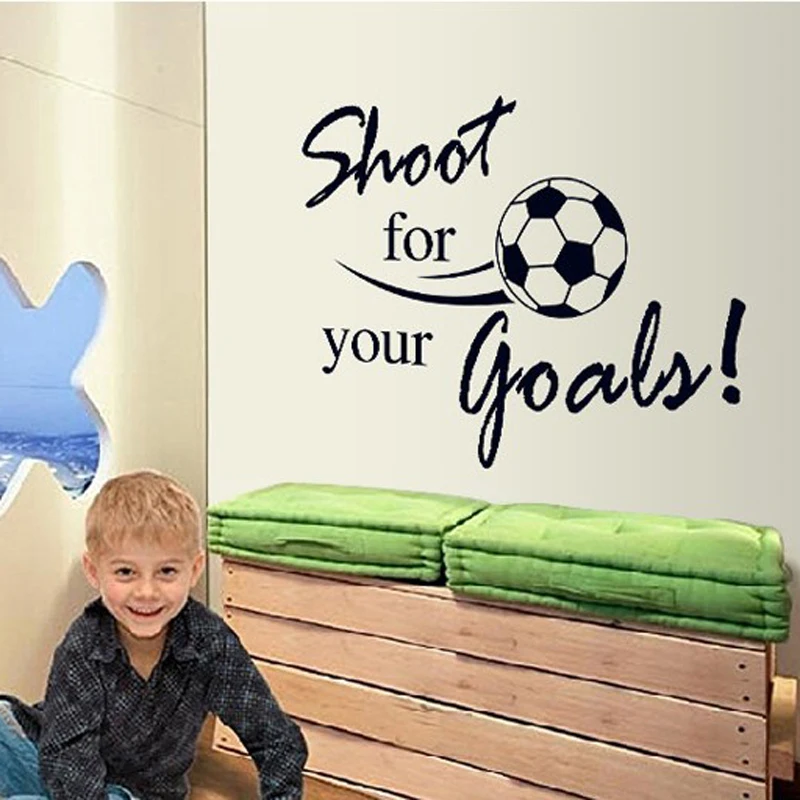 Наклейка на стену из ПВХ для игры в футбол | Дом и сад