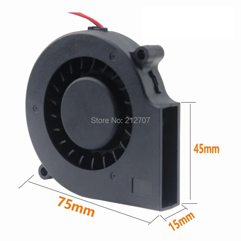 1 шт. Gdstime 24V 7515s 75 мм x 15 2Pin бесщеточный вентилятор постоянный ток Вентилятор