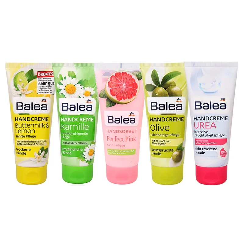 

Germany Balea Urea Hand Chamomile Olive Lemon Nourishing Cream for Very Dry Hands Intensive moisture 24-hour Moisturizer