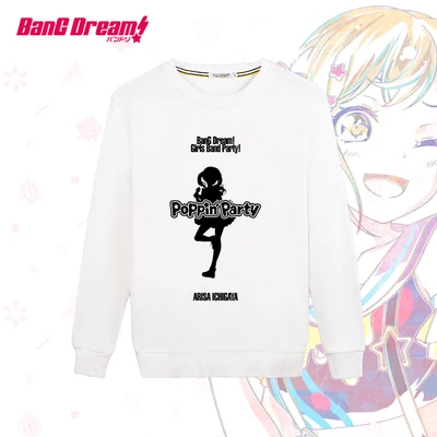 Горячая ТВ Aanimation Bang Dream! Poppin'Party Roselia юбка с длинными рукавами рубашки летние o-образная юбка повседневные футболки, топы - Цвет: 06