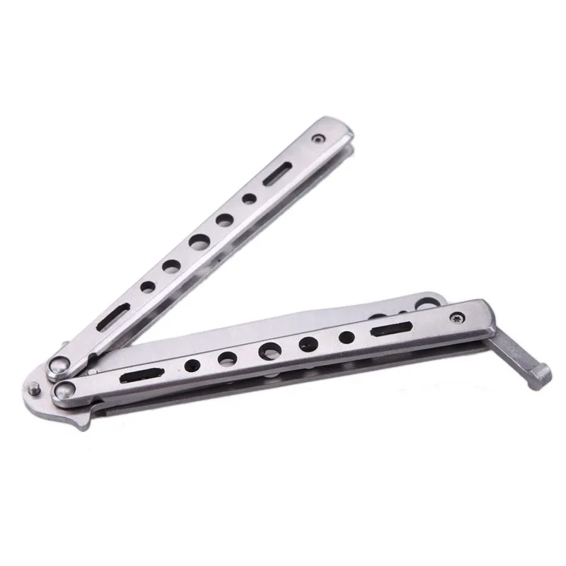 Нержавеющая сталь Бабочка флейл сложенный нож игрушки Balisong тренировочный
