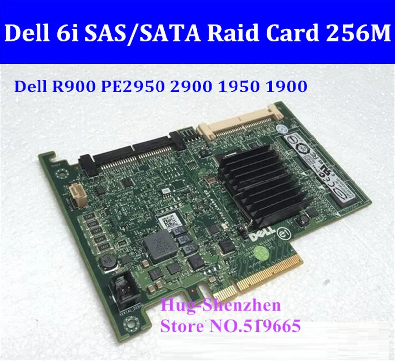 

Adapter for DELL R610 R900 PE2950 2900 1950 1900 RAID integrated 256M ram RAID Controller card 6i SAS SATA Raid Card