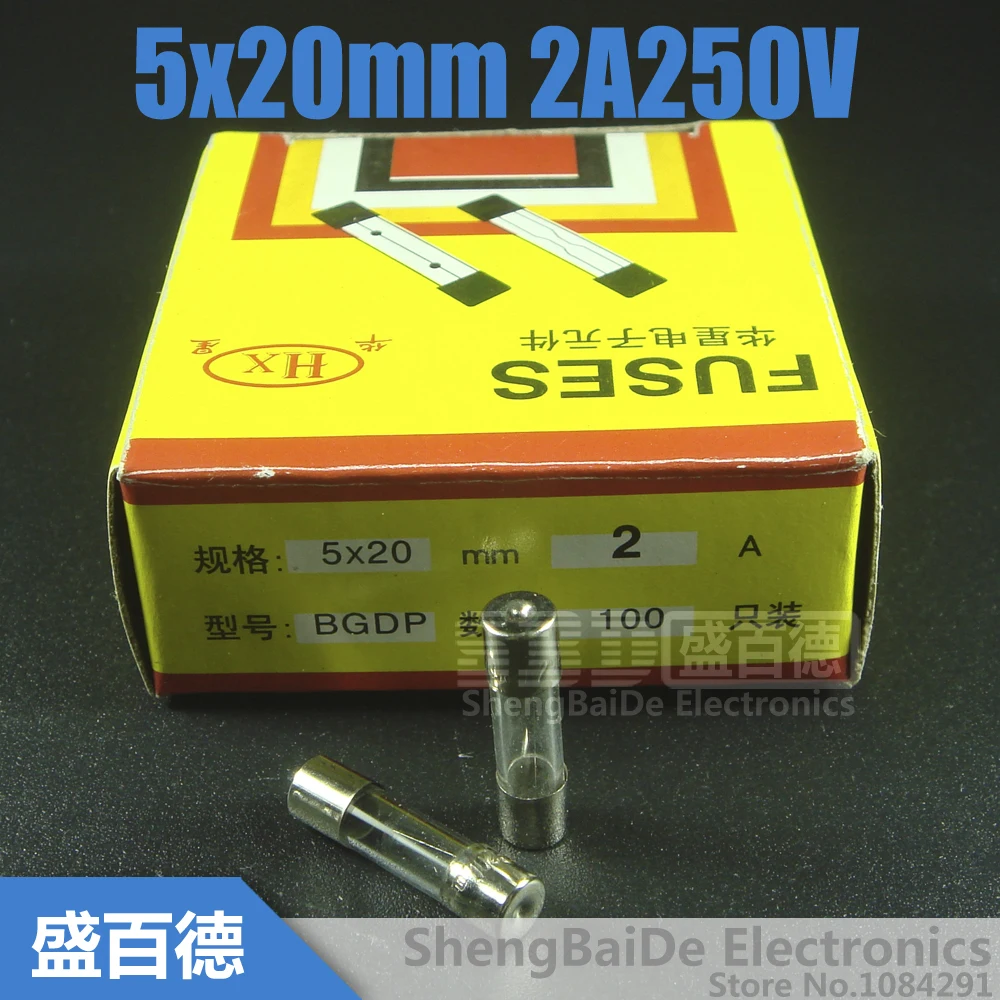 100 шт./лот Быстрый Предохранитель 5x20 мм 250 в 2A F2AL250V|tube fuse|fuse 5x20mmglass tube fuse |