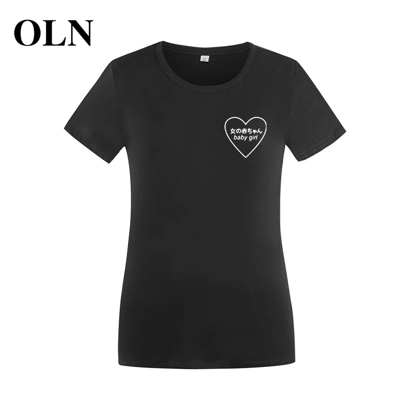 OLN 2018 для маленьких девочек Феминистская футболка женщин Топ рубашка Femme Ulzzang Harajuku
